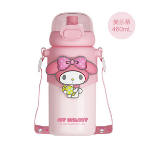 DL22310 Kuromi children's thermos cup student's good-looking cinnamon dog straw cup cute girl's kettle