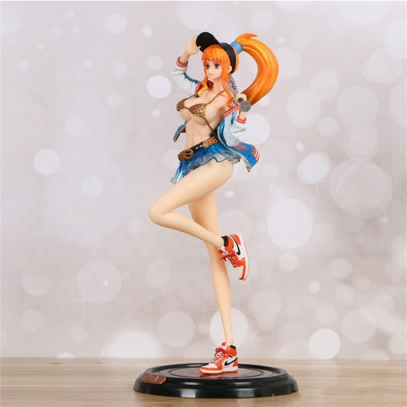 DL6327 Popular products 34cm Nami figure sexy nude one pieces nami figure resin sexy cartoon anime figure nami