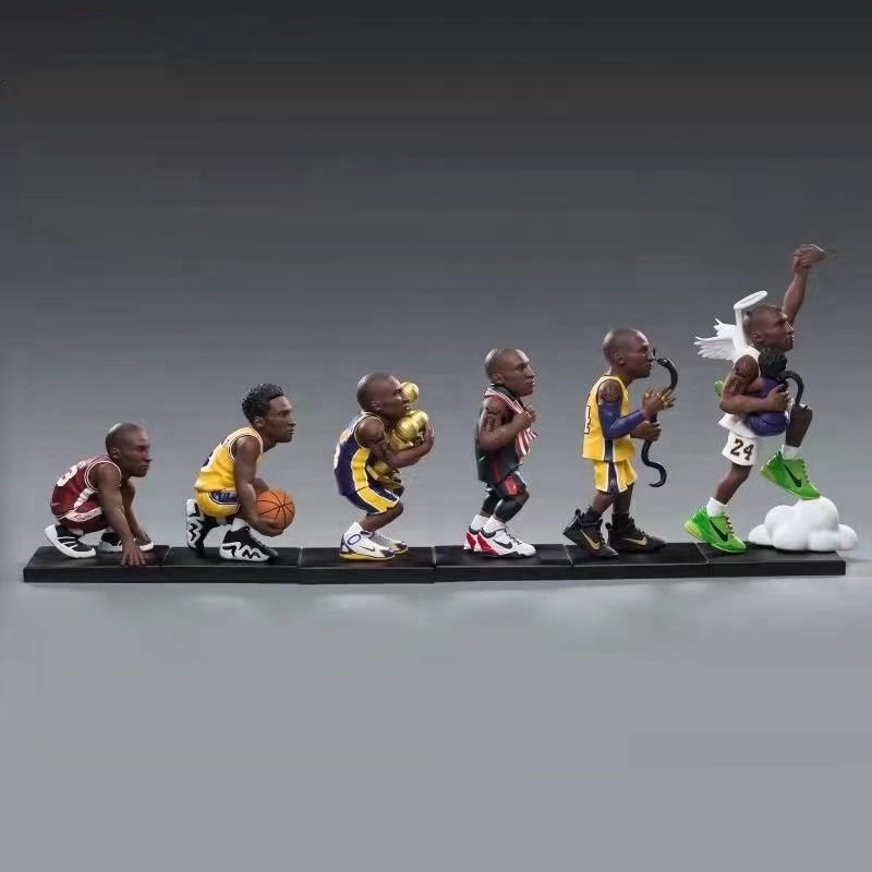 DL2742 Wholesale Customized PVC Model Boxed Gifts Black Mamba Basketball Star Kobe Sculpture Action Figures Toys Ornaments