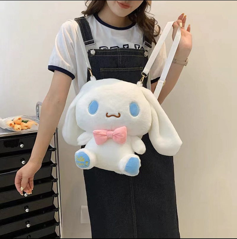 DL22310 Wholesale Cartoon Character Kawaii Sanrios My Melody Kuriomi Plush Backpack Cute Sanrios Mini Backpack