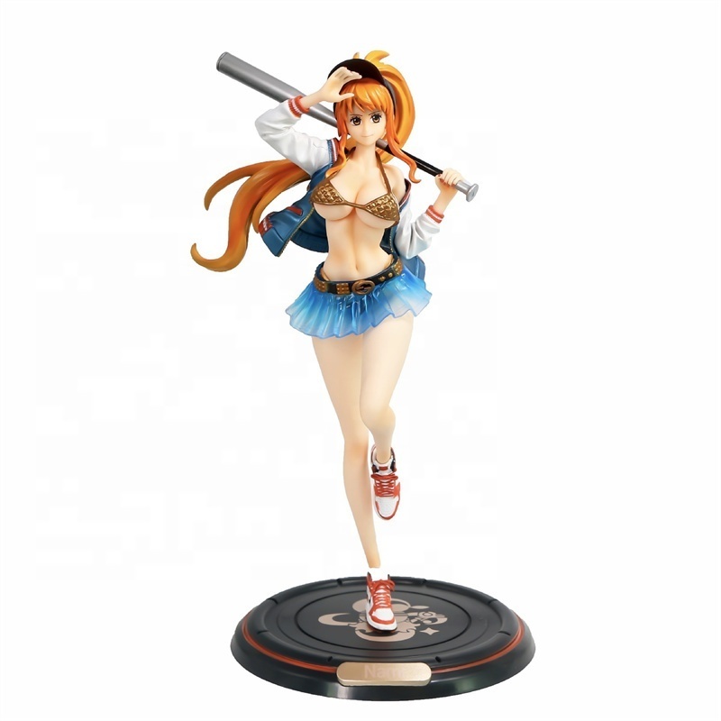 DL6327 Popular products 34cm Nami figure sexy nude one pieces nami figure resin sexy cartoon anime figure nami