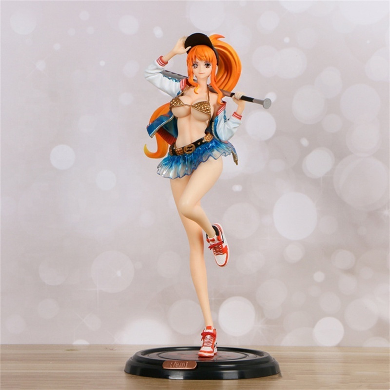 DL6327 Popular products 34cm Nami figure sexy nude one pieces nami figure resin sexy cartoon anime figure nami