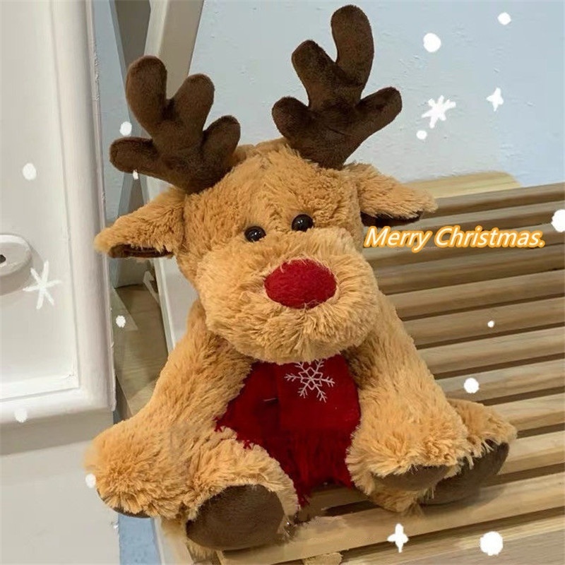 DL6825 Moose Deer Plush Toys Reindeer Stuffed Animal Singing and Dancing Deer Toy for Kids