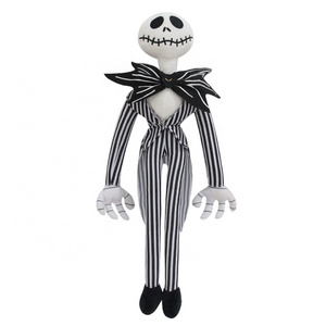 DL6997 The nightmare before christmas plush doll, Anime Jack Demon skull Plush Toy, Halloween Skeleton Stuffed Plush