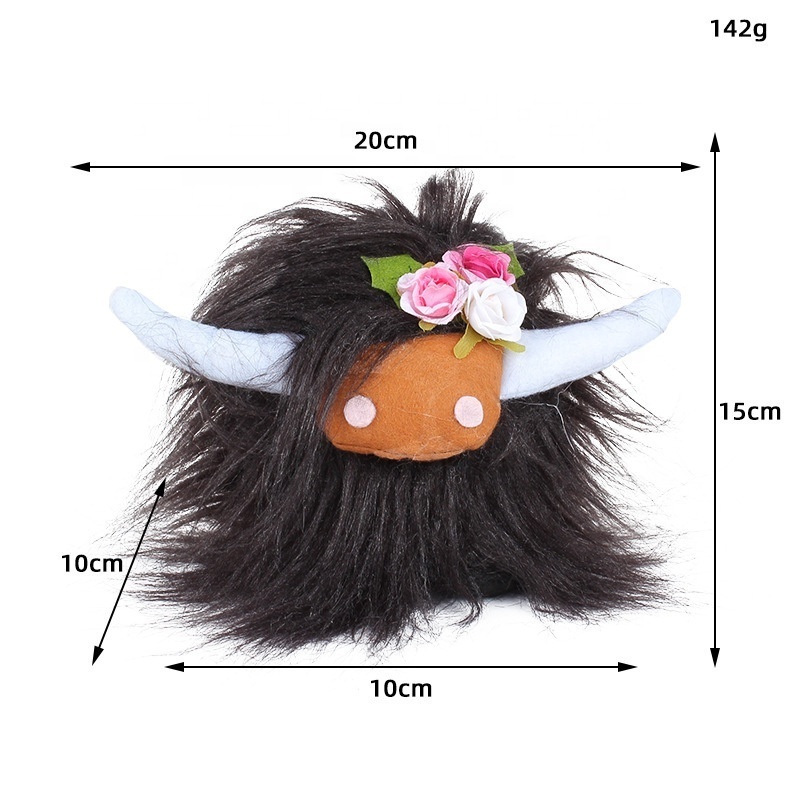 DL2213 Soft Doll Hot Selling Yak Scottish Highland Cow Plush Custom Toy Plush For Children Stuffed Animal