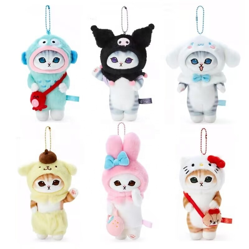 DL21047 Hot selling cute Sanrioo Kulomi pendant plush doll Cinnamon Dog figurine Meletti backpack bag hanging ornaments keychain