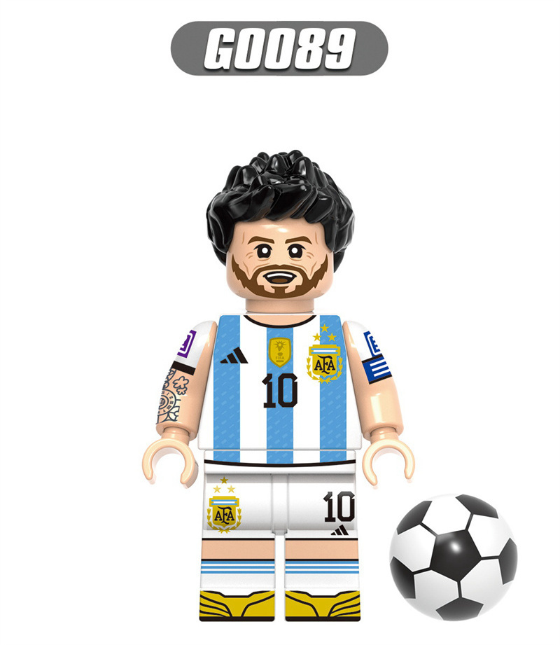 DL1442 G0112 Star Sports Soccer Players Characters Action Model Professional Football Education Collect Building Blocks