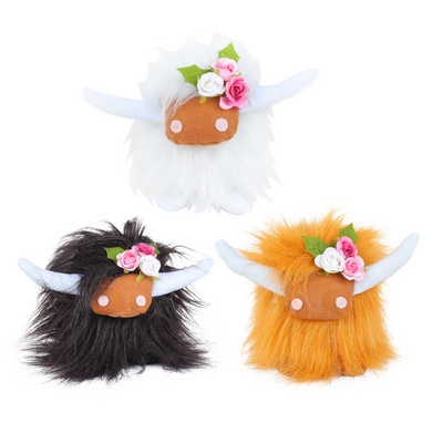 DL2213 Soft Doll Hot Selling Yak Scottish Highland Cow Plush Custom Toy Plush For Children Stuffed Animal