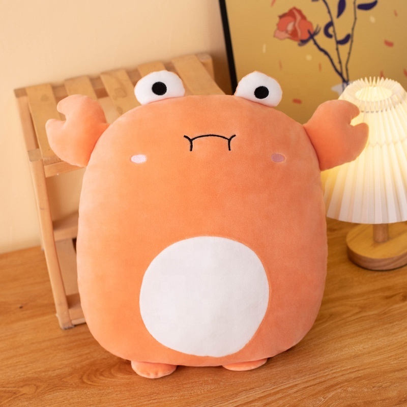 DL1231230 New Arrival Cute Ocean Stuffed Animals Sofa Decorative Toy Soft Hugging Cushion Crab Plush Pillowsharktoys