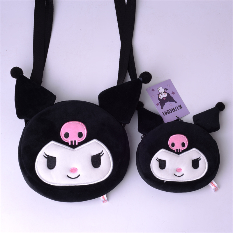 DL3564 Factory Wholesale Cartoon My Bag Melody Kuromi Cinnamoroll Stitch Kitty Pikachu Plush Backpack Handbag Plush Toy Sanrioo