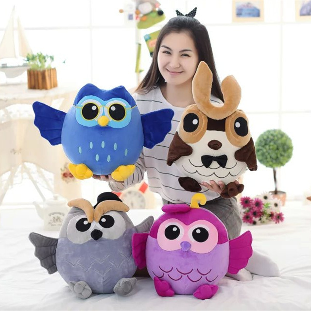 DL2135 Owl Doll Stuffed Plush Toy Cartoon Owl Pillow Children Christmas Plush Toys High Quality Birthday Gift