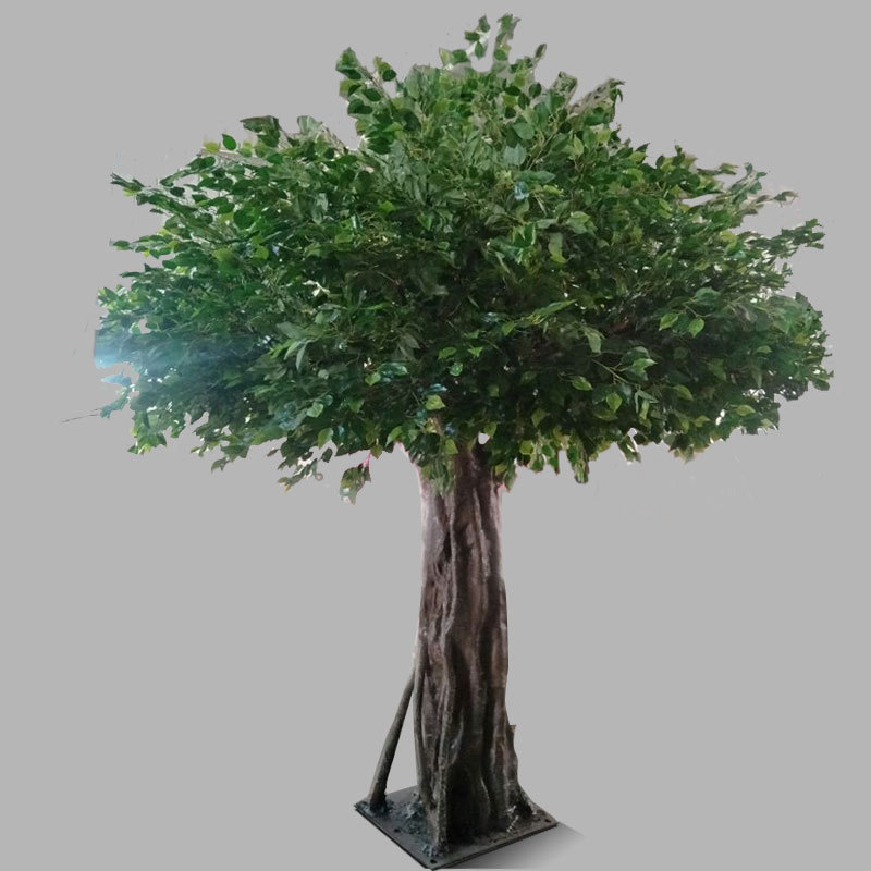 Indoor cheap large faux decorative ficus trees artificial banyan tree from factory