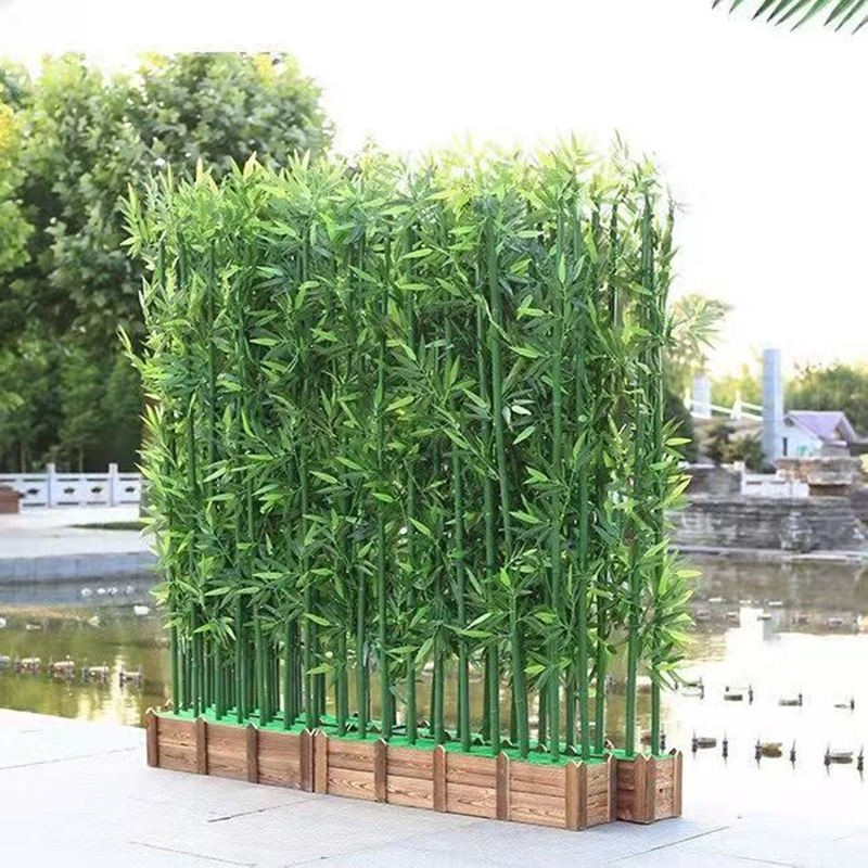 Customizable hotel decorated artificial landscape natural plastic artificial bamboo green plants potted plants indoor decor