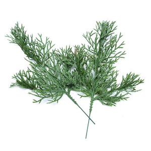 Simulation pine branches leaves Christmas tree Christmas circle decoration green false pine cedar pine branches and leaves