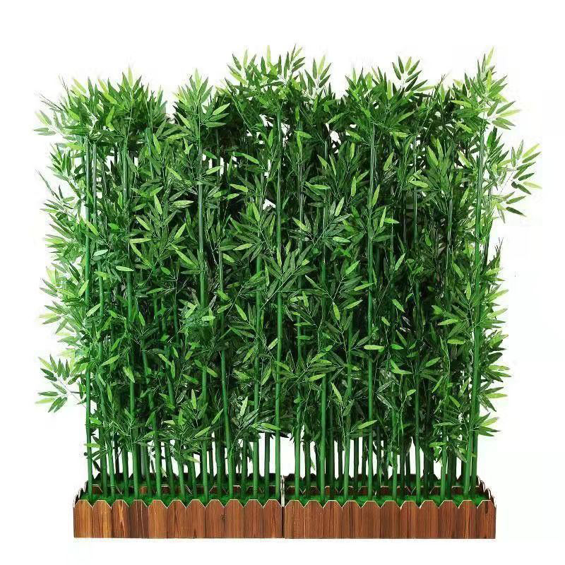 Customizable hotel decorated artificial landscape natural plastic artificial bamboo green plants potted plants indoor decor