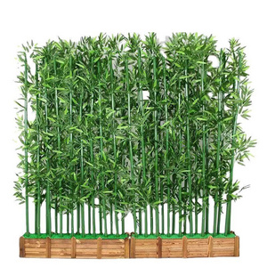 Customizable hotel decorated artificial landscape natural plastic artificial bamboo green plants potted plants indoor decor