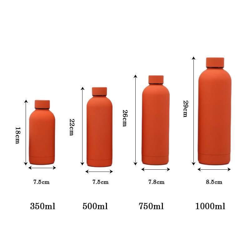 Custom Logo Double Wall Vacuum Cup Insulated Sport Thermos Flask Drinking Bottle Metal Stainless Steel Thermal Water Bottles