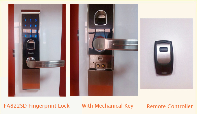 apartment wireless remote control fingerprint door lock