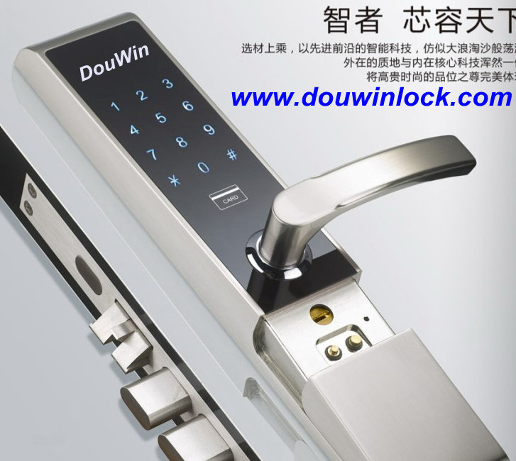 door DOUWIN   lock touch-screen digital home password lock sliding handel lock