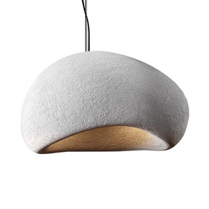 Modern Japanese designers creative simplicity light luxury art cream style stone pendant light for living room hotel