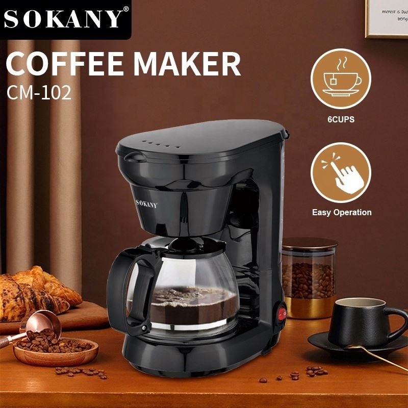 Sokany Coffee Italian Machine High Quality Coffee Maker Non-stick Warm Plate Cup Coffee Maker