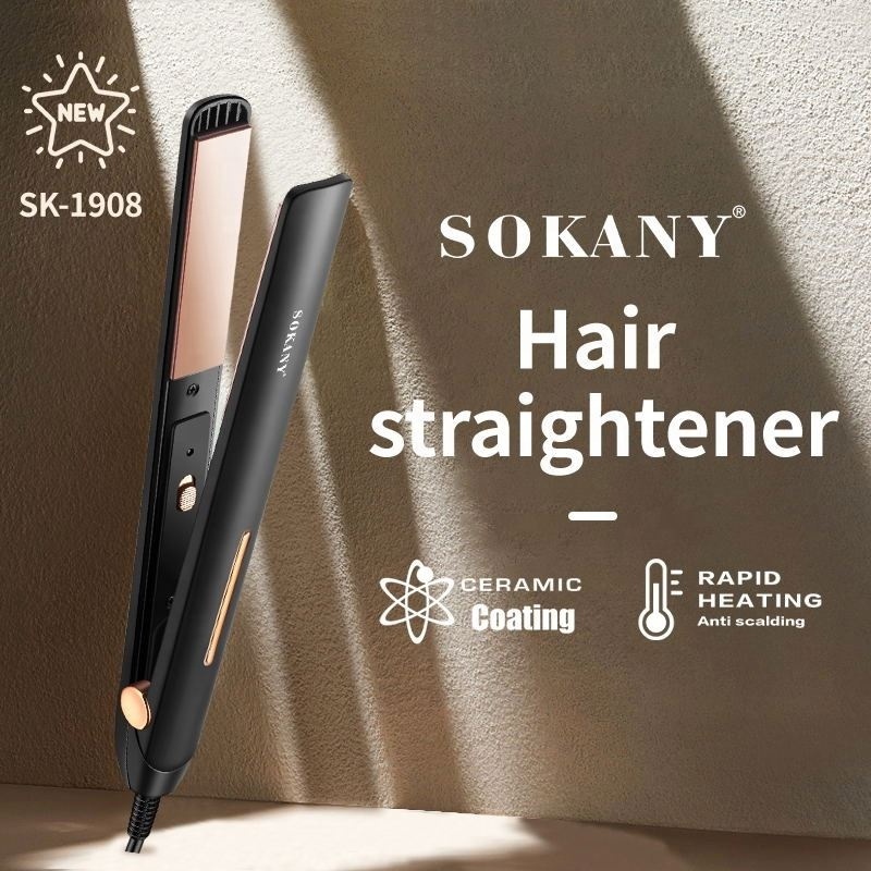 Sokany Wide Plate Degrees Keratin Treatment Fast Heat Pro Nano Titanium Professional Hair Straightener