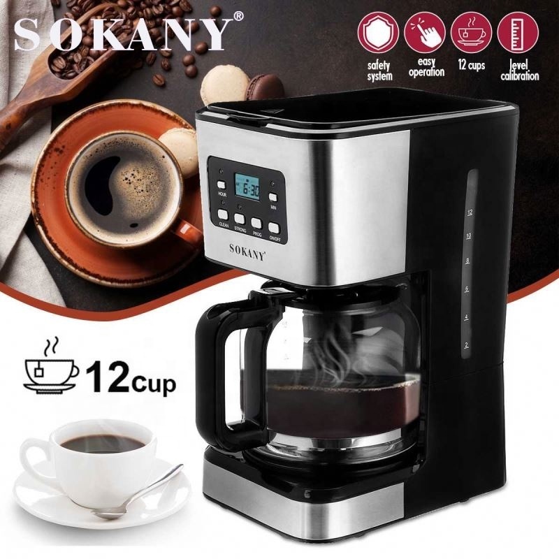 Sokany High Quality America Portable Electric Espresso Machine Automatic American Making Tea Drip Coffee Maker