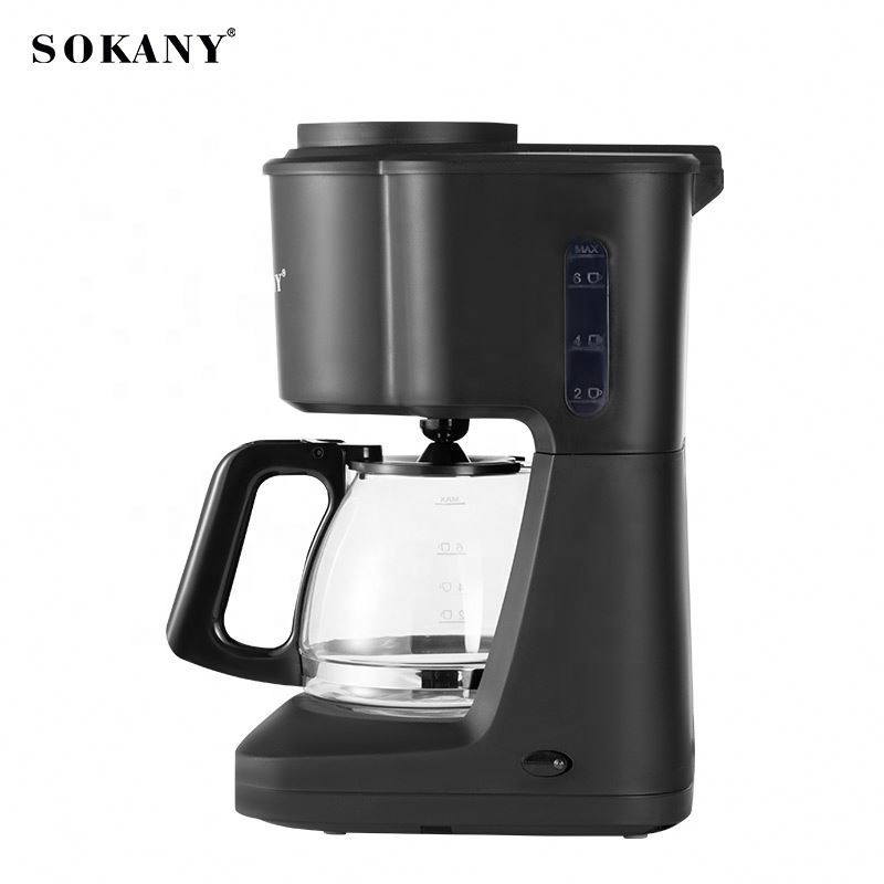 Sokany 124 Hot Sales 110V-240V 4-6 Cups Drip Machine American Home Office Espresso Coffee Maker