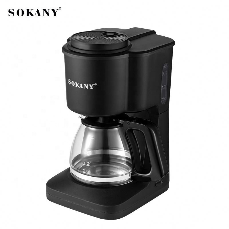 Sokany 124 Hot Sales 110V-240V 4-6 Cups Drip Machine American Home Office Espresso Coffee Maker