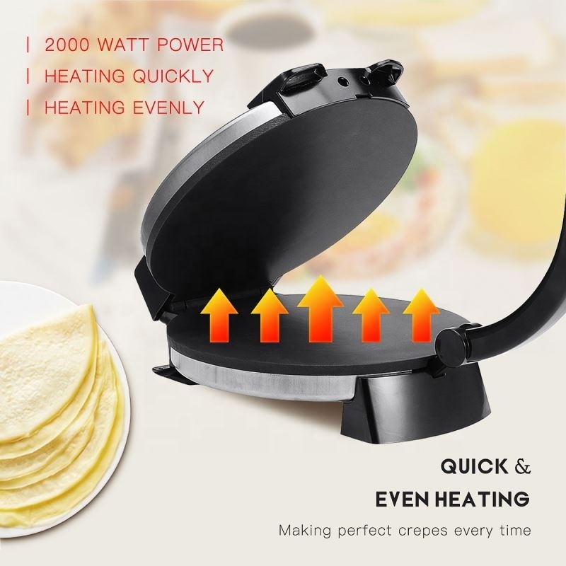 Sokany Electric Machine Flat Bread Pizza Breakfast Pancake Crepe India Chapati Maker Roti Tortilla Press