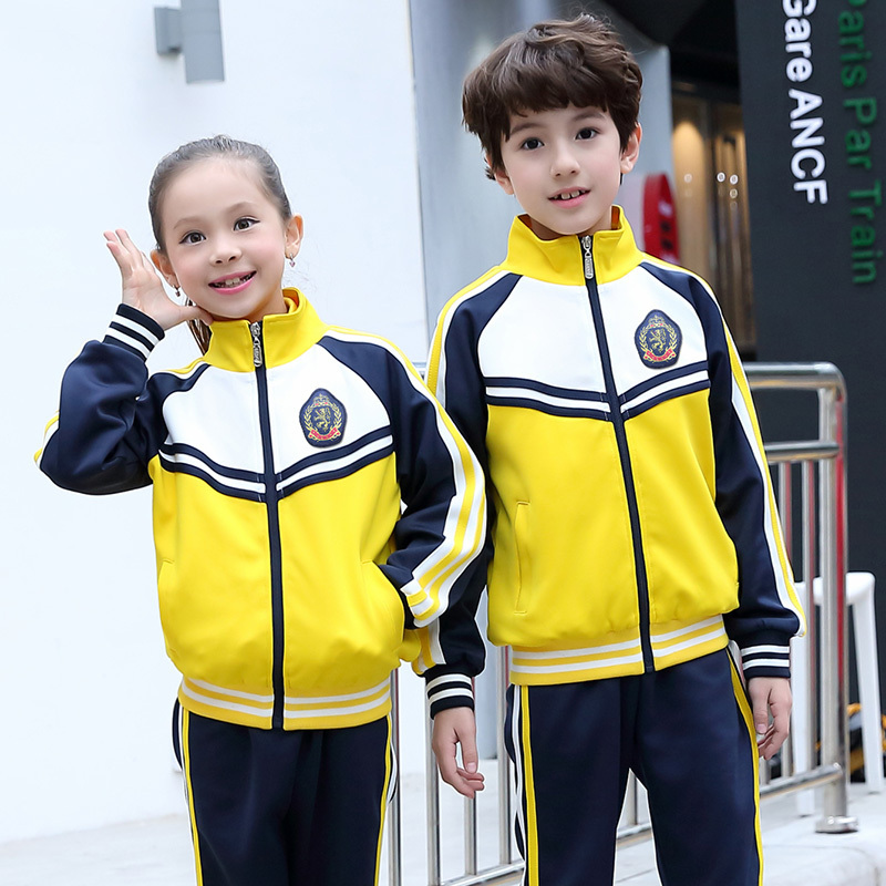 High Quality Custom Made Green And Yellow School Uniform Blazer Kindergarten Uniforms For School