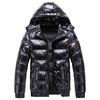 Oem Manufacturer Winter Outdoor Padded Coat Black Shiny Custom Men Thick Quilted Down Bubble Puffer Jacket