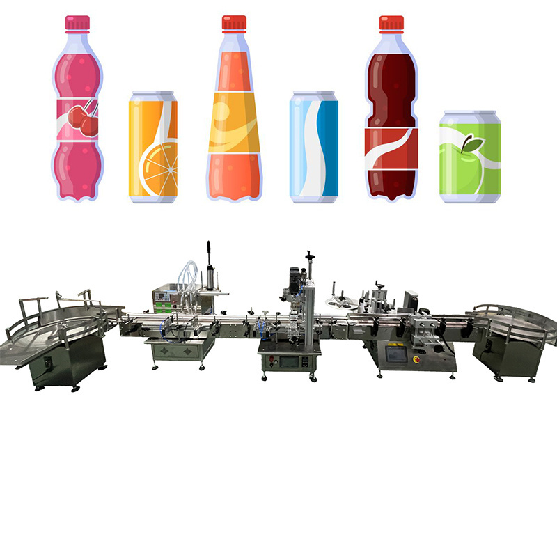 DOVOLL Automatic Desktop Small Volume Liquid Filling Machine Capping Machine Labeling Machine Whole Filling Line