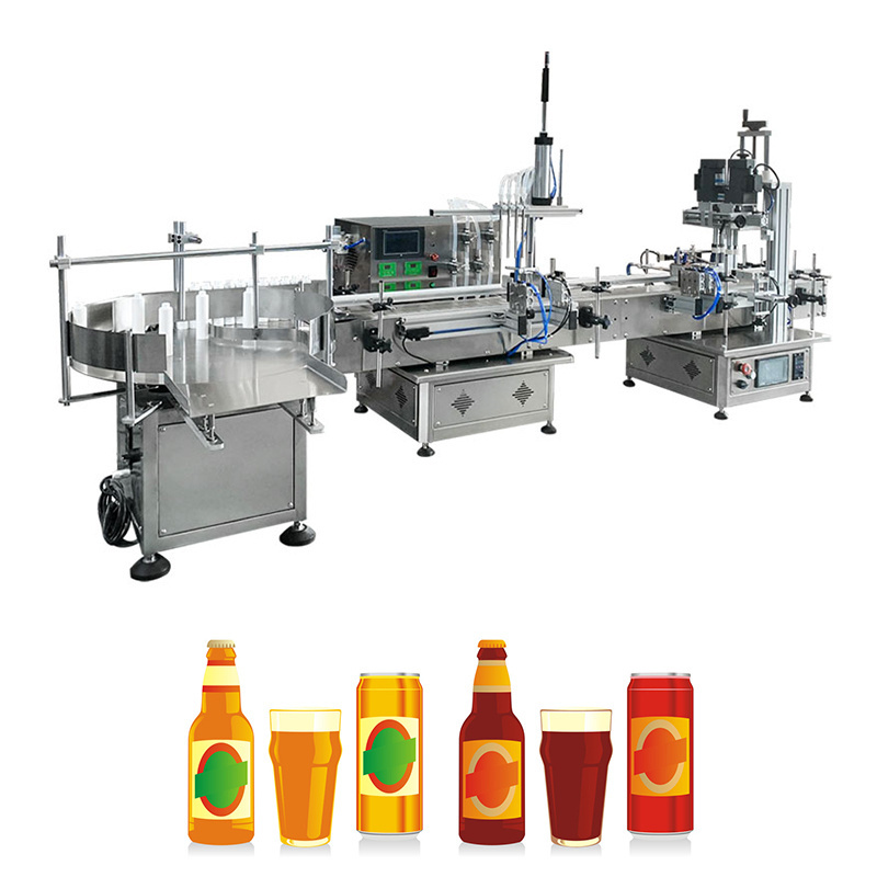 DOVOLL Automatic Desktop Small Volume Liquid Filling Machine Capping Machine Labeling Machine Whole Filling Line