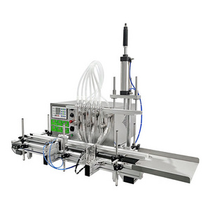 DOVOLL  Automatic Magnetic Pump  Bottle Water Packing paste liquid Filling Machine With Conveyor And Sensor For Perfume