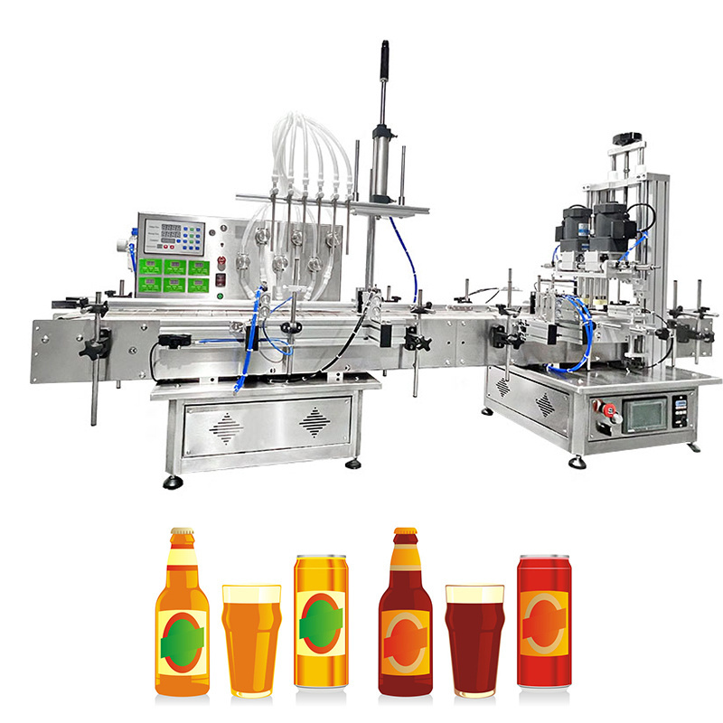 DOVOLL Automatic Desktop Small Volume Liquid Filling Machine Capping Machine Labeling Machine Whole Filling Line