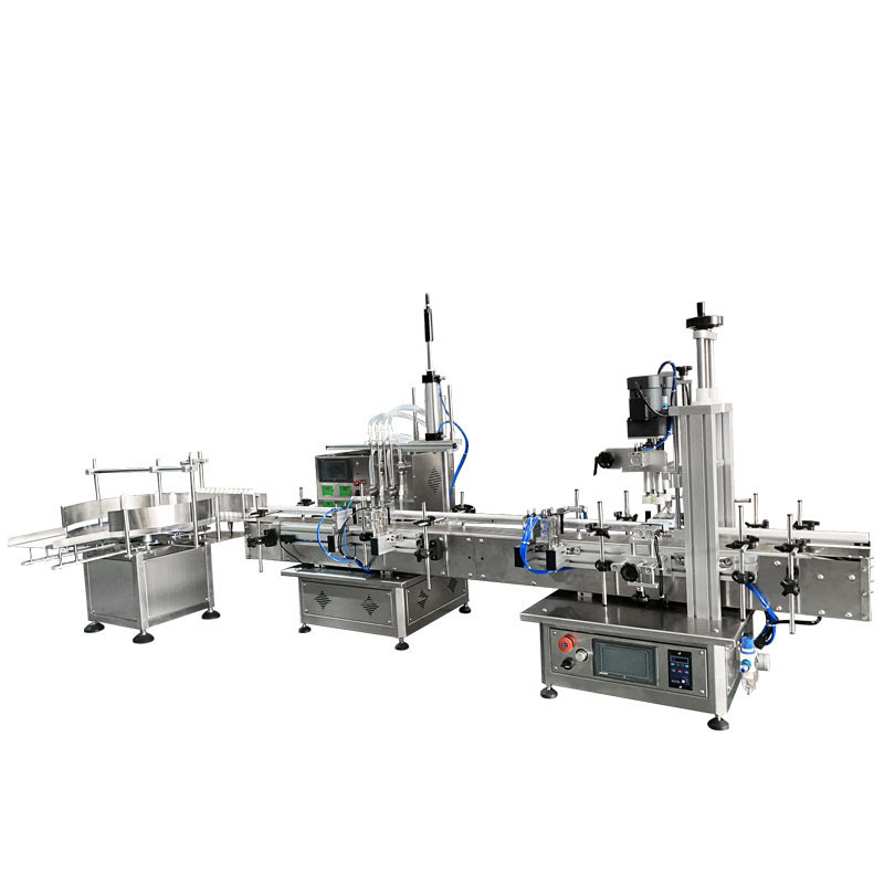 DOVOLL Automatic Desktop Small Volume Liquid Filling Machine Capping Machine Labeling Machine Whole Filling Line