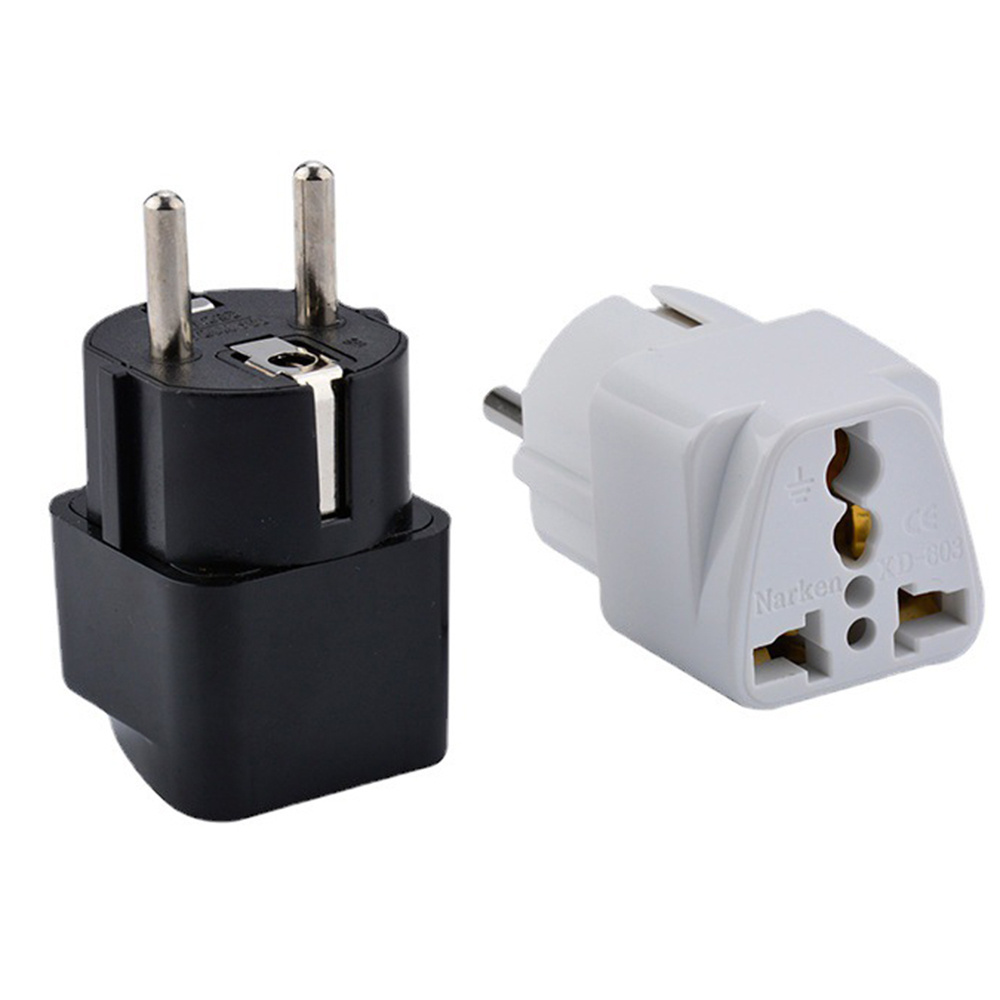 Universal UK/US/EU/South Africa to Germany 2 Pin 4.8mm France Indonesia Korea Plug Adapter