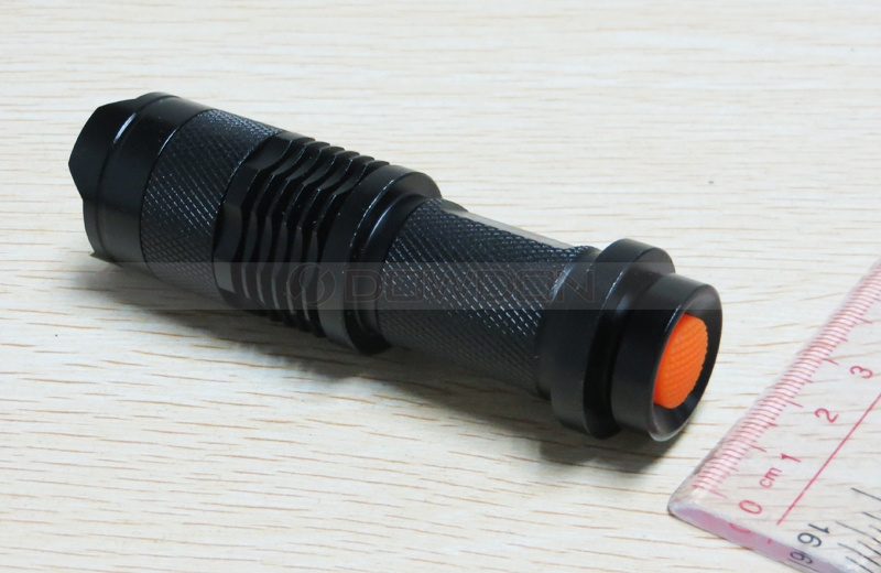 Mini Q5 Blue LED Flashlight 7W 300LM Torch Adjustable Zoom Fishing Light