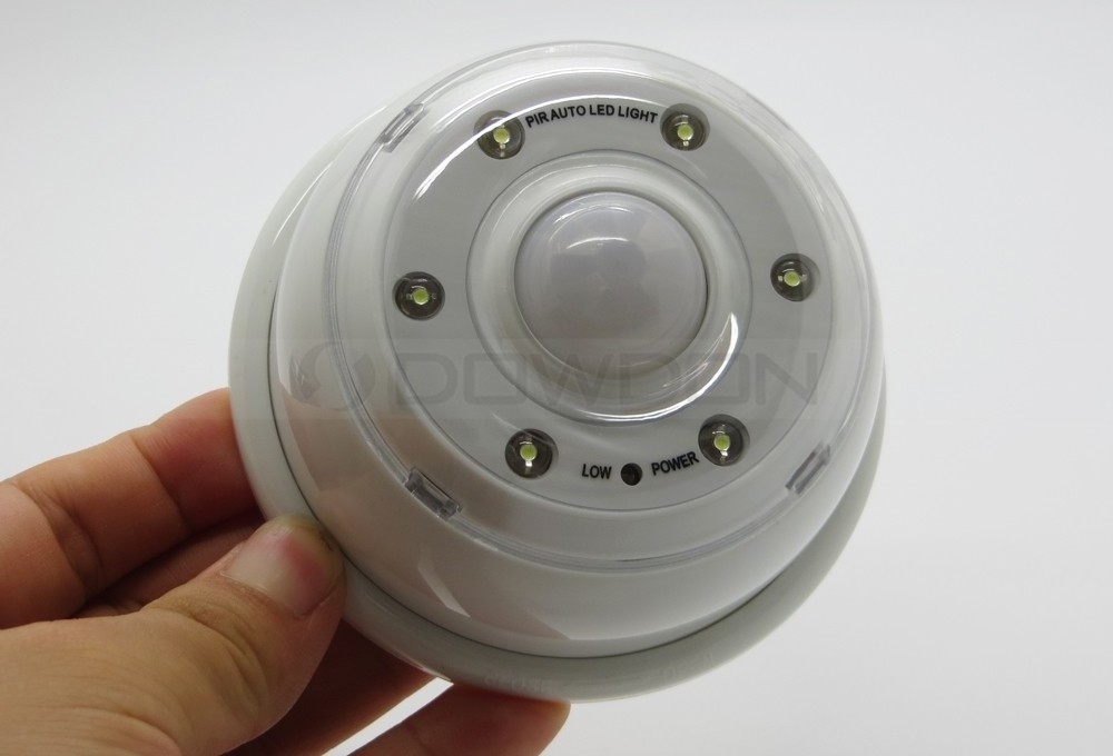 Round Shaped 6 LED Night Light Indoor Battery Powered Motion Sensor Light