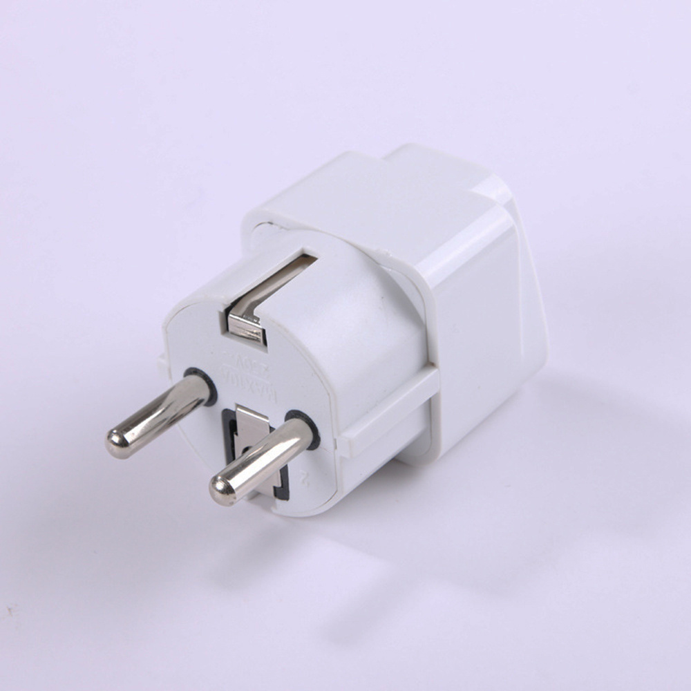 Universal UK/US/EU/South Africa to Germany 2 Pin 4.8mm France Indonesia Korea Plug Adapter