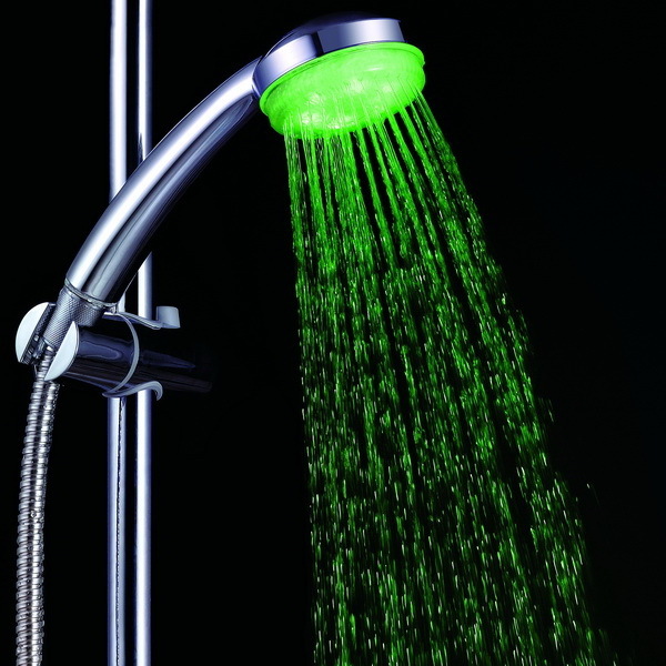 LED Shower Faucet Temperature Sensor 3 Color LED Bathroom Safety Lighting Hand Shower