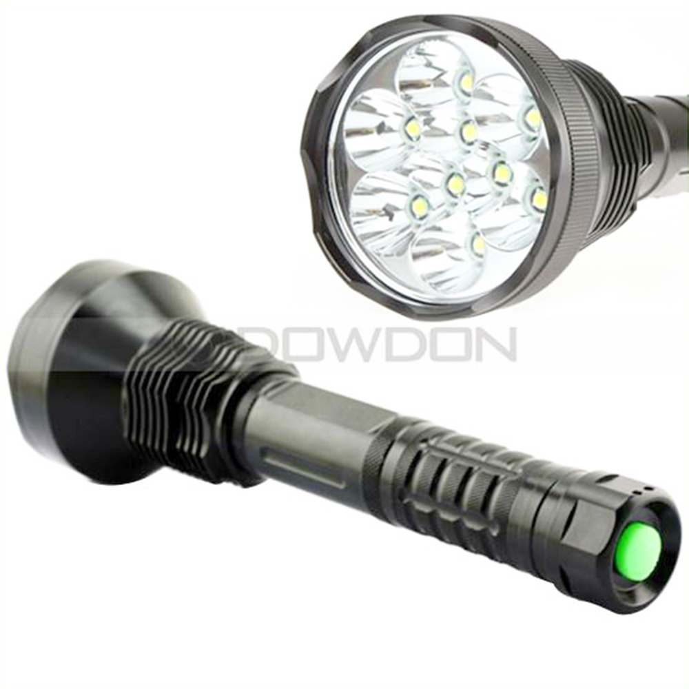 Super Bright 9 x T6 LED Torch 11000LM LED Flashlight Outdoor Hunting Camping Torch