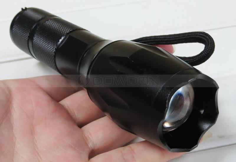 Tactical Flashlight T6 Ultra Bright LED Flashlight with Adjustable Focus and 5 Light Modes for Camping Hiking Emergency