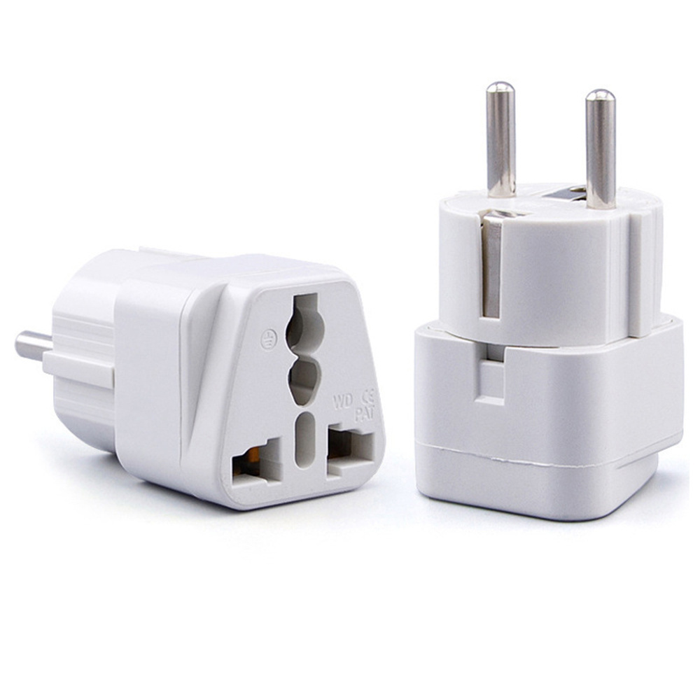 Universal UK/US/EU/South Africa to Germany 2 Pin 4.8mm France Indonesia Korea Plug Adapter