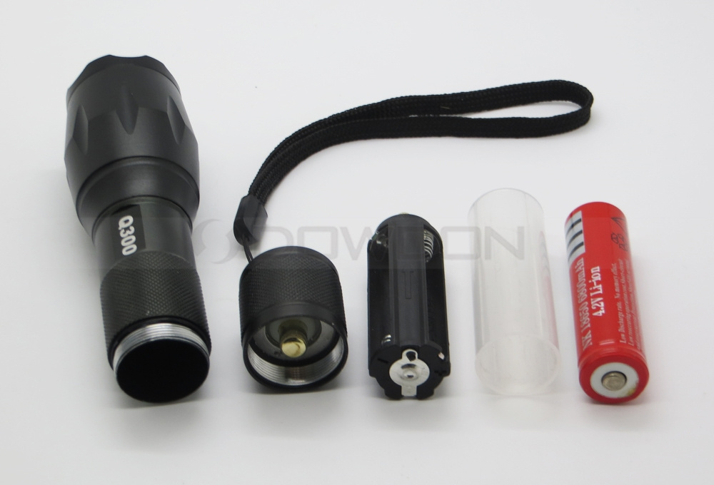 T6 1000 Lumens Super Bright Tactical LED Flashlight Kit with Adjustable 5 Light Mode and Zoomable Focus