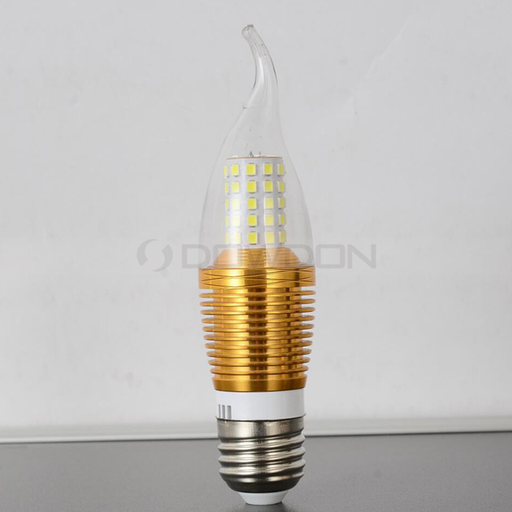 White Yellow Warm Mini Light E14 E27 AC 7W 9W 12W LED Top Ceiling Candle Bulb