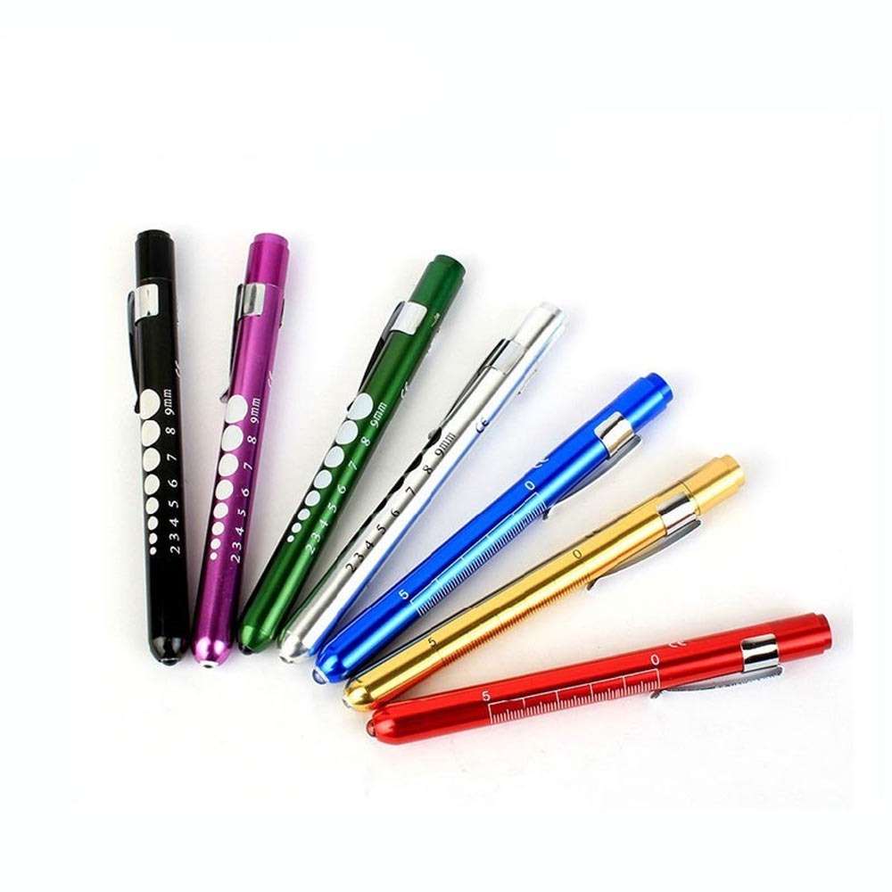 Warm Yellow Light Doctor Pupil Gauge Nurses Medical Pen Torch