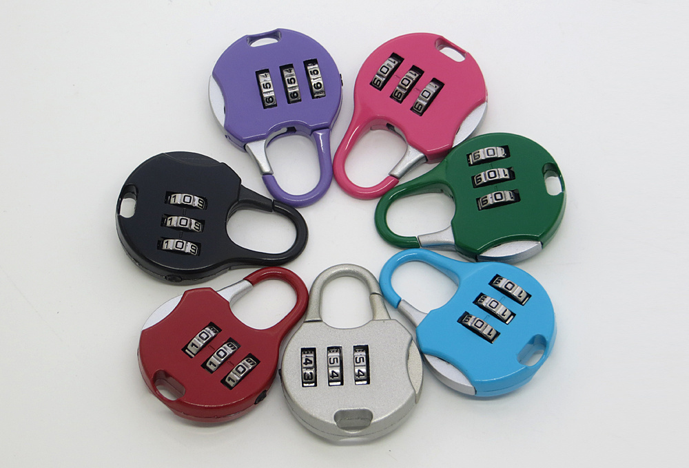 Mini Code Padlock Zinc Alloy 3 Digit Combination Security Safe Travel Luggage Lock