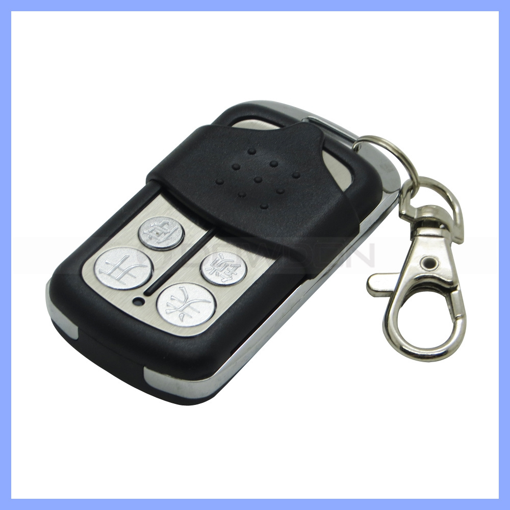 Keychain 4 Buttons 433.92Mhz RF Duplicator Metal Clone Remote Control Transmitter For Garage Door